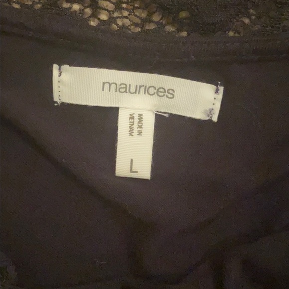 Off the shoulder maurices black lace shirt - Picture 2 of 2